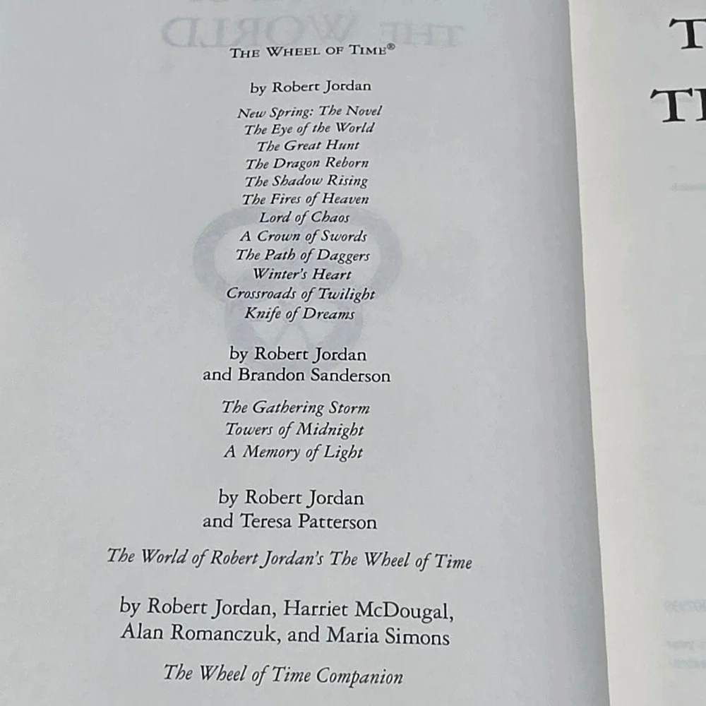 The Eye of the World Robert Jordan Wheel of Time Tor Fantasy Y2K 90's